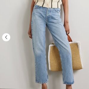 Agolde Light Blue Straight Leg Jeans